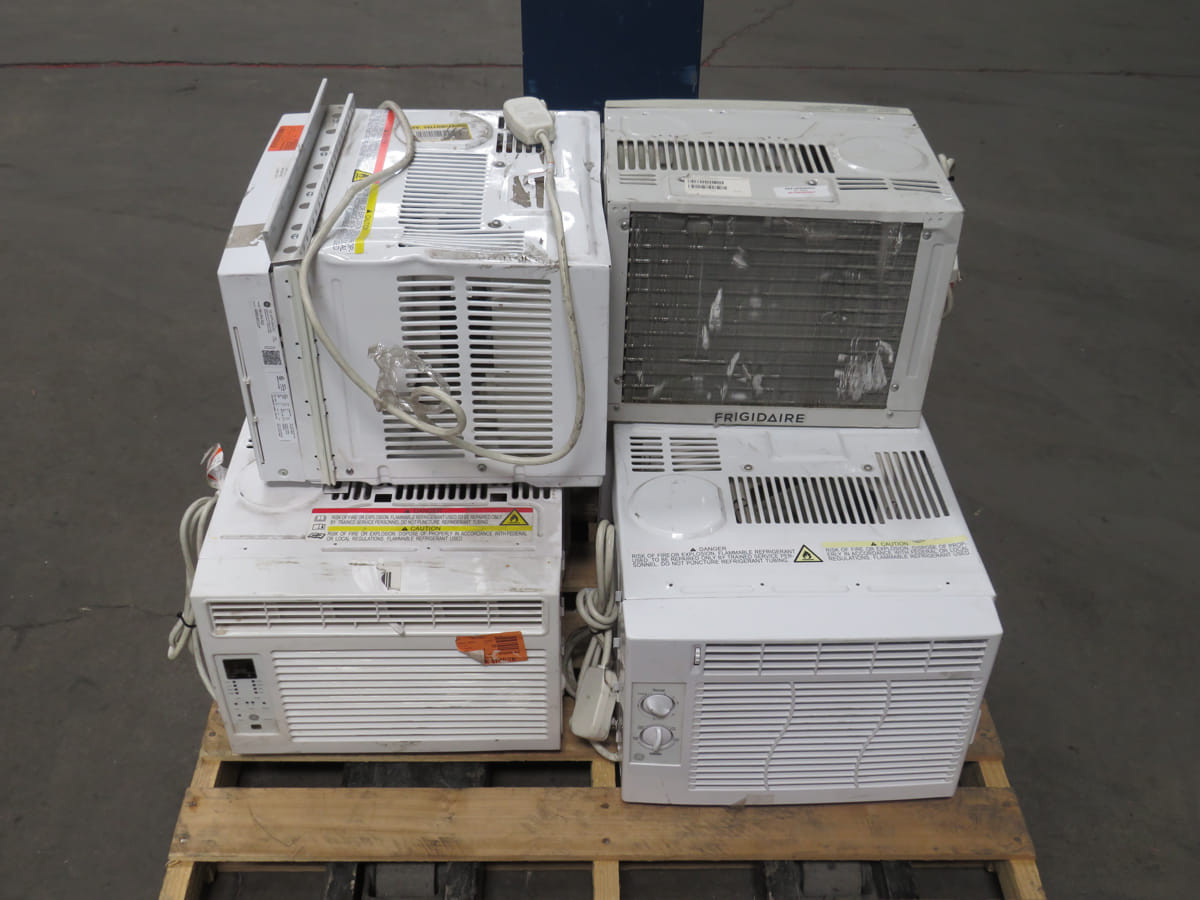 Lot of 6 General Electric Window Mounted HVAC Units